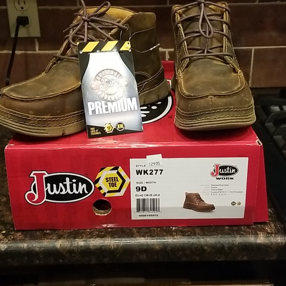Justin steeltoe boots
